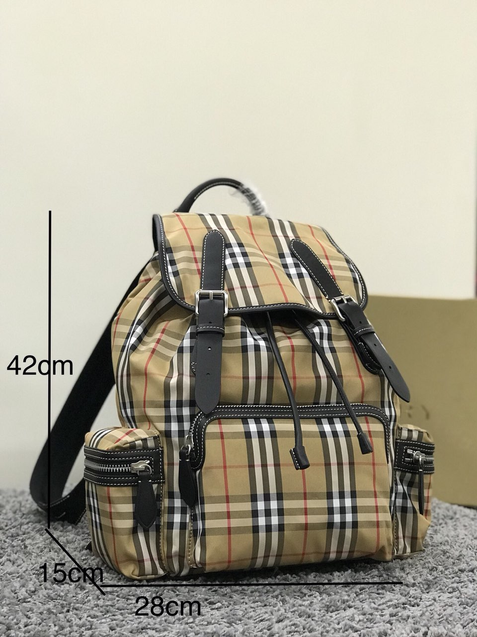 Men's Large Vintage Military-Style Backpack