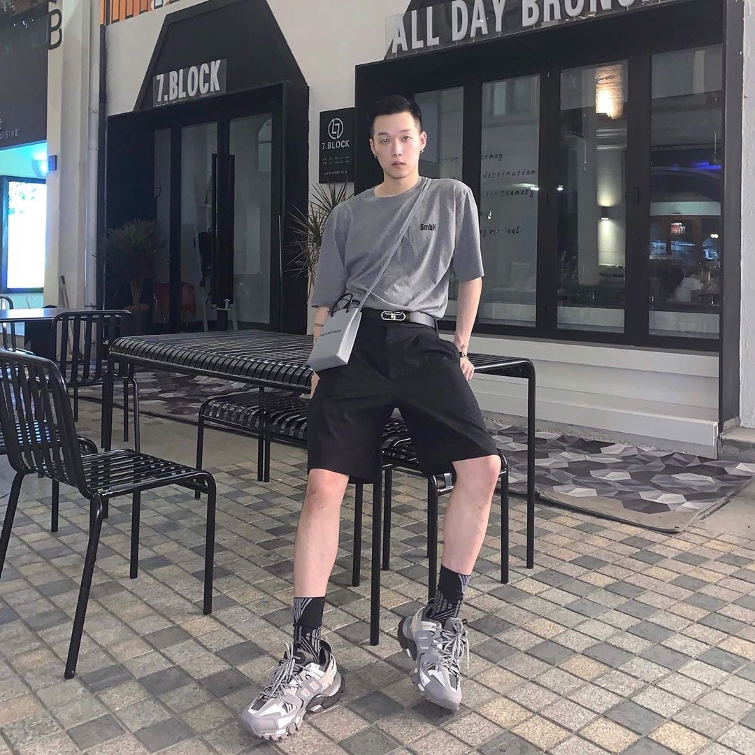 Balenciaga-Inspired Gray Mobile Phone Bag