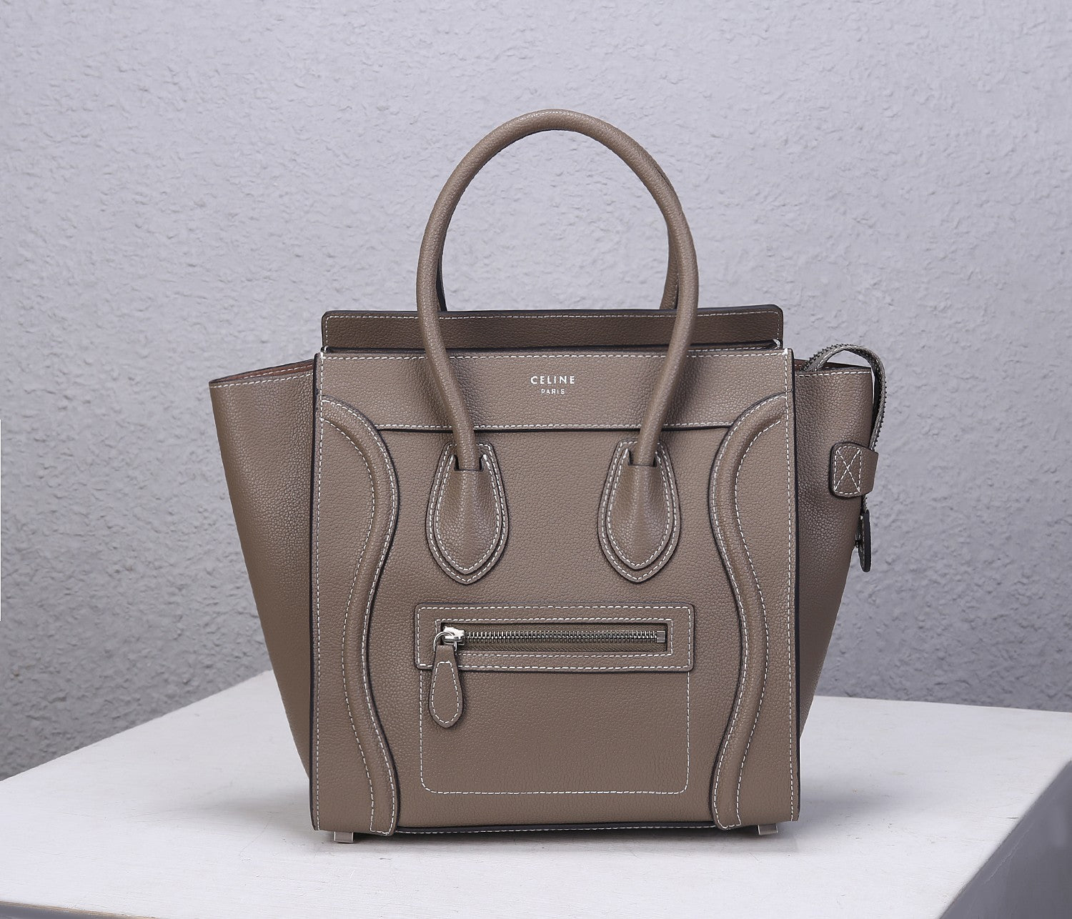 Celine Smiley Face Cowhide Bag - Sophisticated & Playful Design