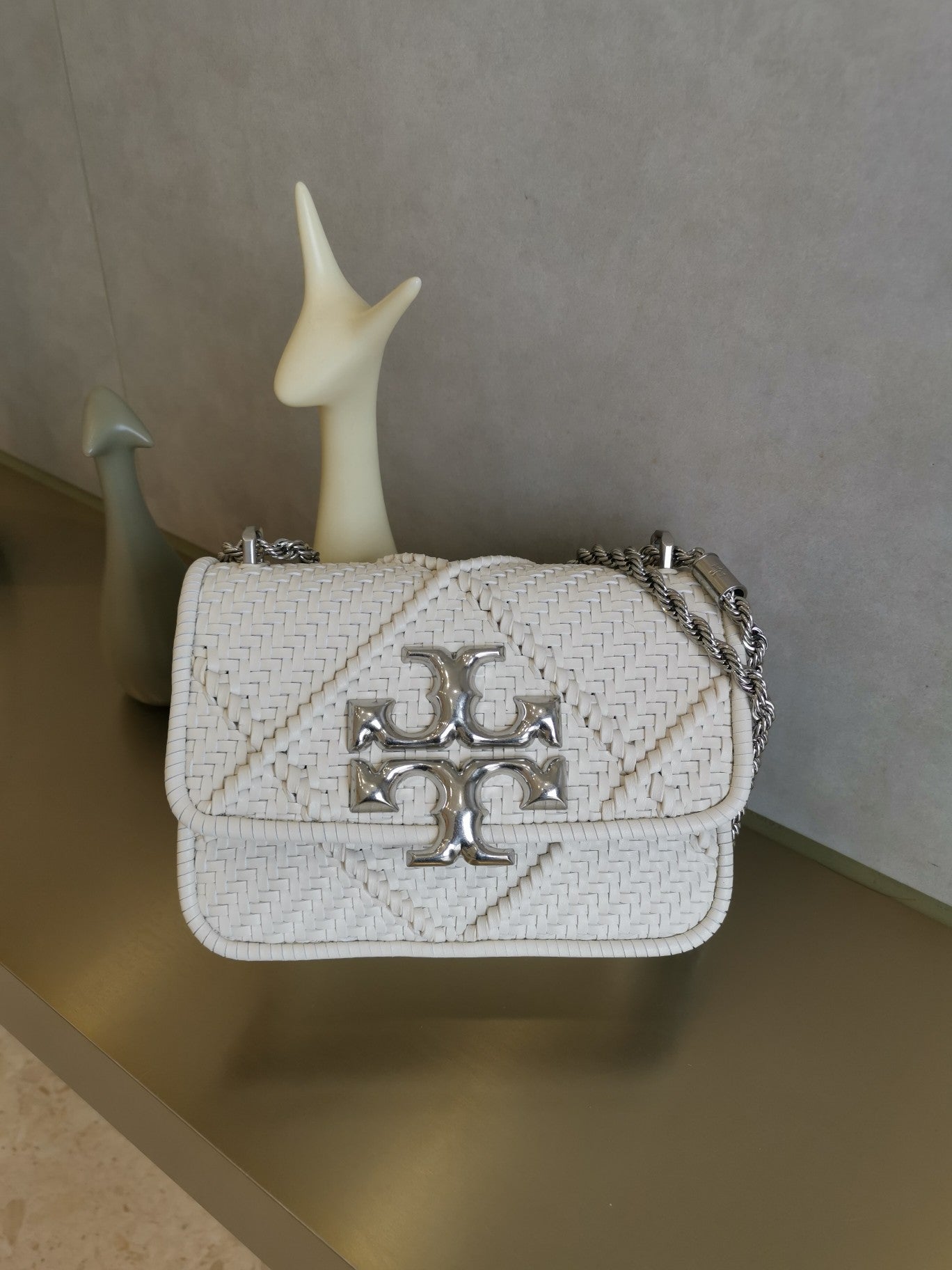 Tory Burch Eleanor Small Chain Napa Cowhide Accordion Bag