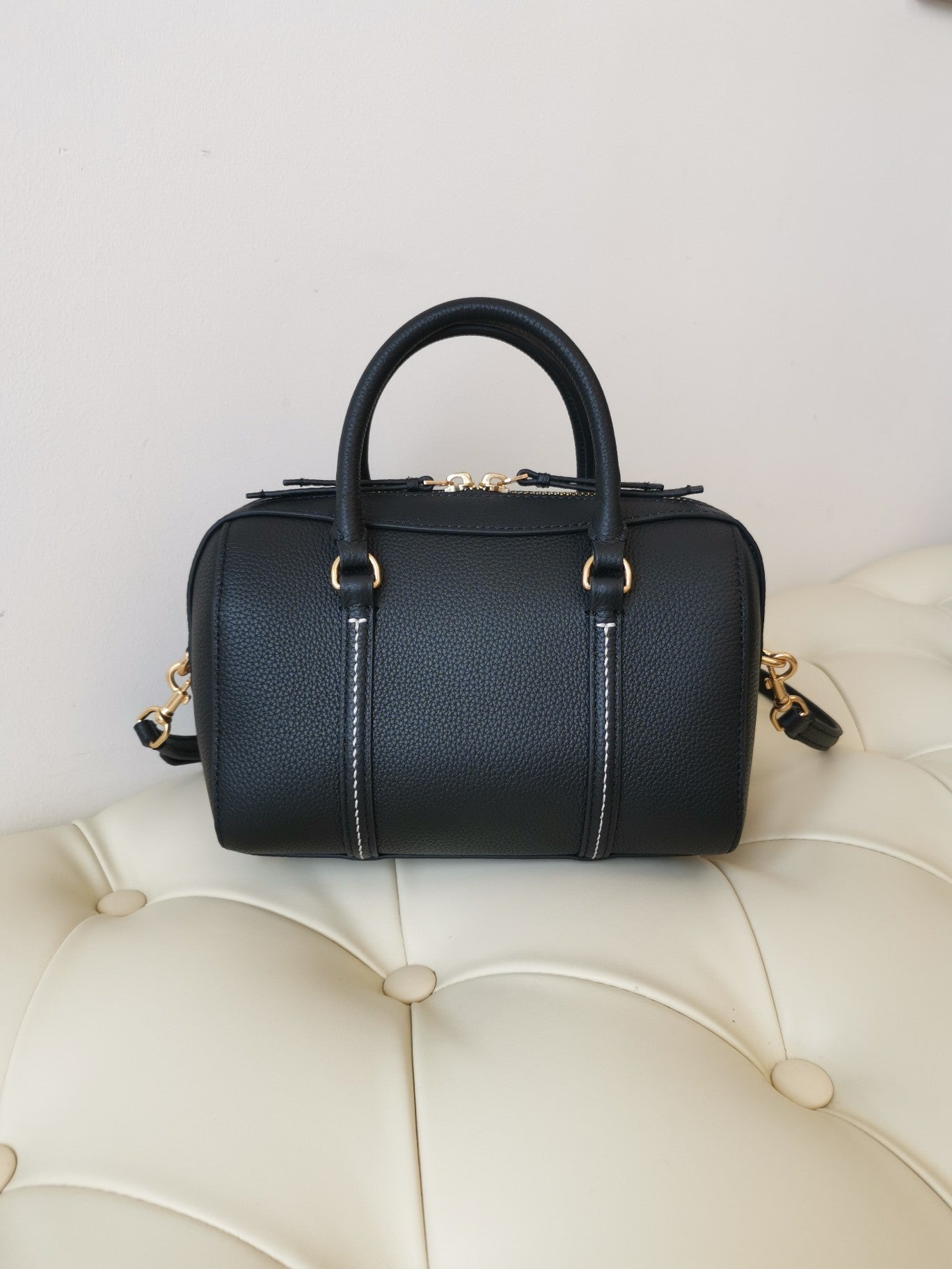 Tory Burch Thea Mini Satchel - Versatile Textured Cowhide Bag