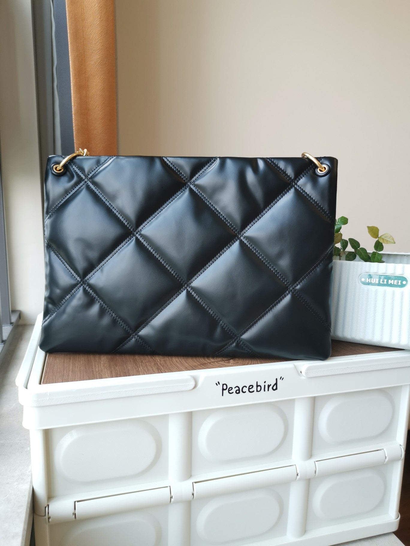 Tory Burch Kira Series Quilted Shoulder Bag - Black