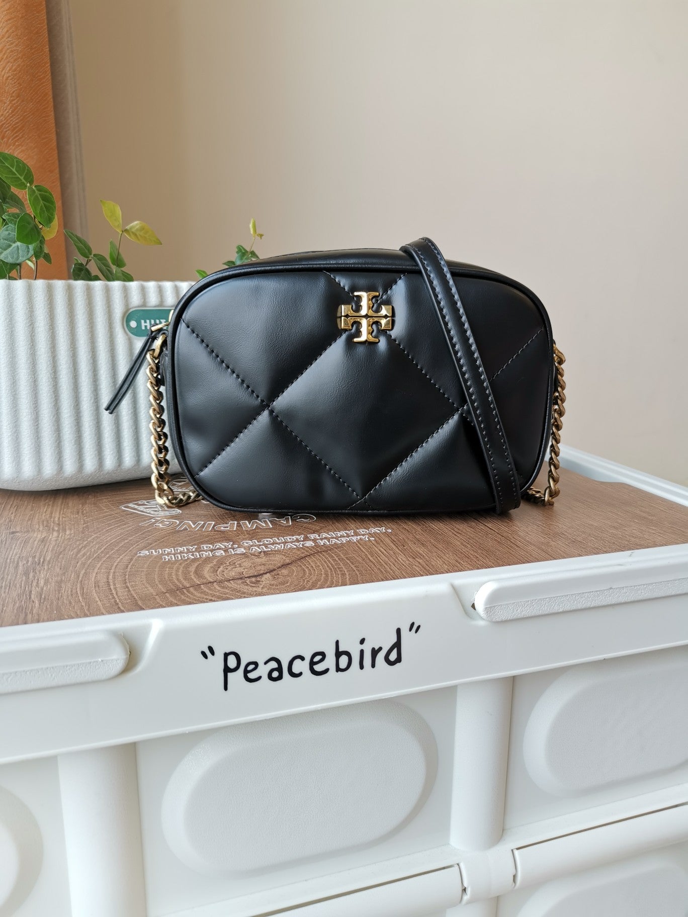 Tory Burch Kira Series Diamond Quilted Crossbody Bag