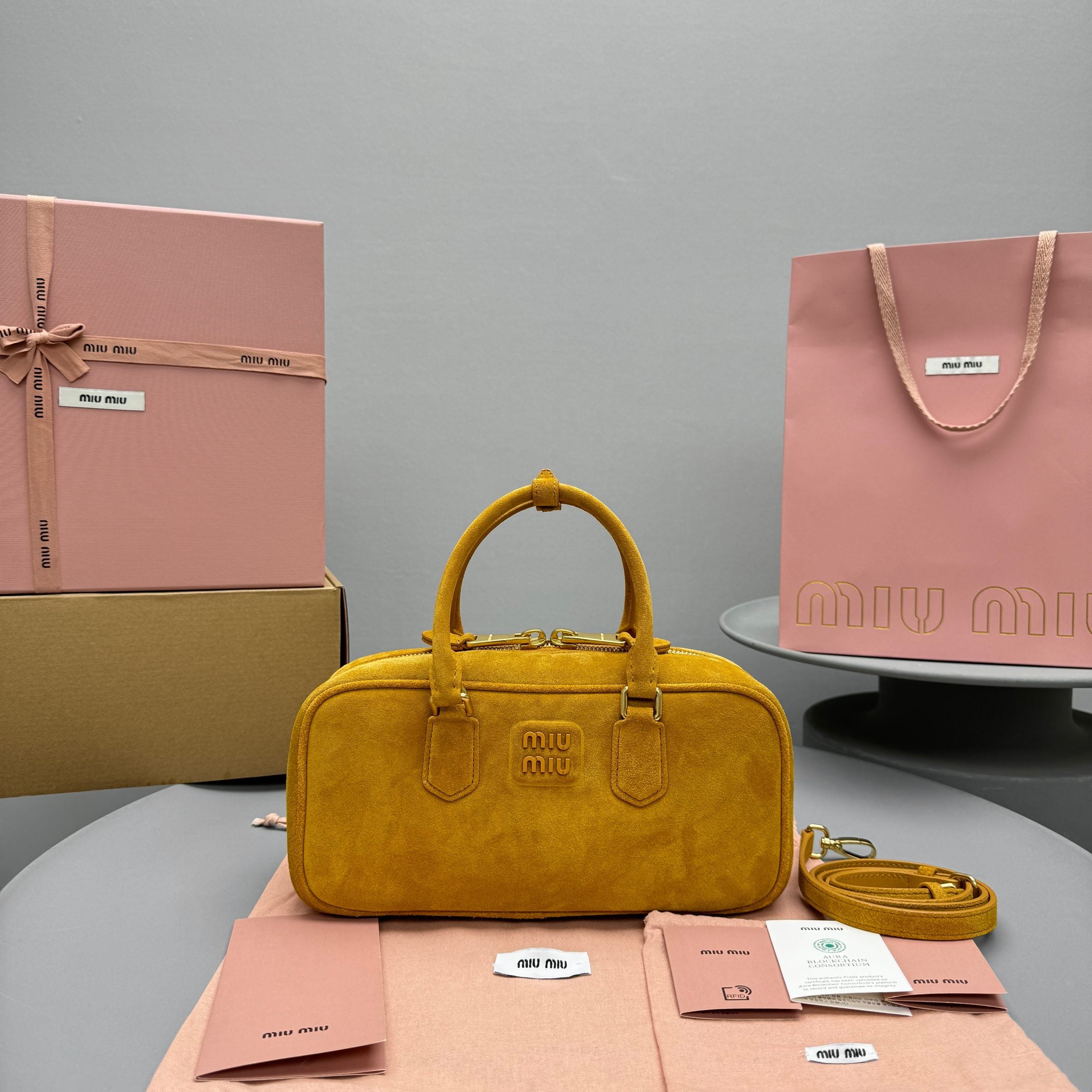 Retro Frosted Pumpkin Square Bag - Large Capacity & Elegant Design