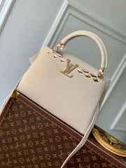 Louis Vuitton Capucines Medium Bag in Apricot - Luxury Taurillon Leather Handbag