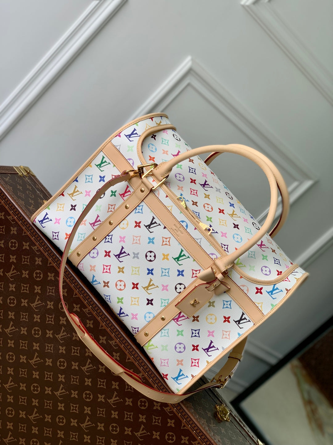 Louis Vuitton x Murakami Rainbow Pet Carrier Bag