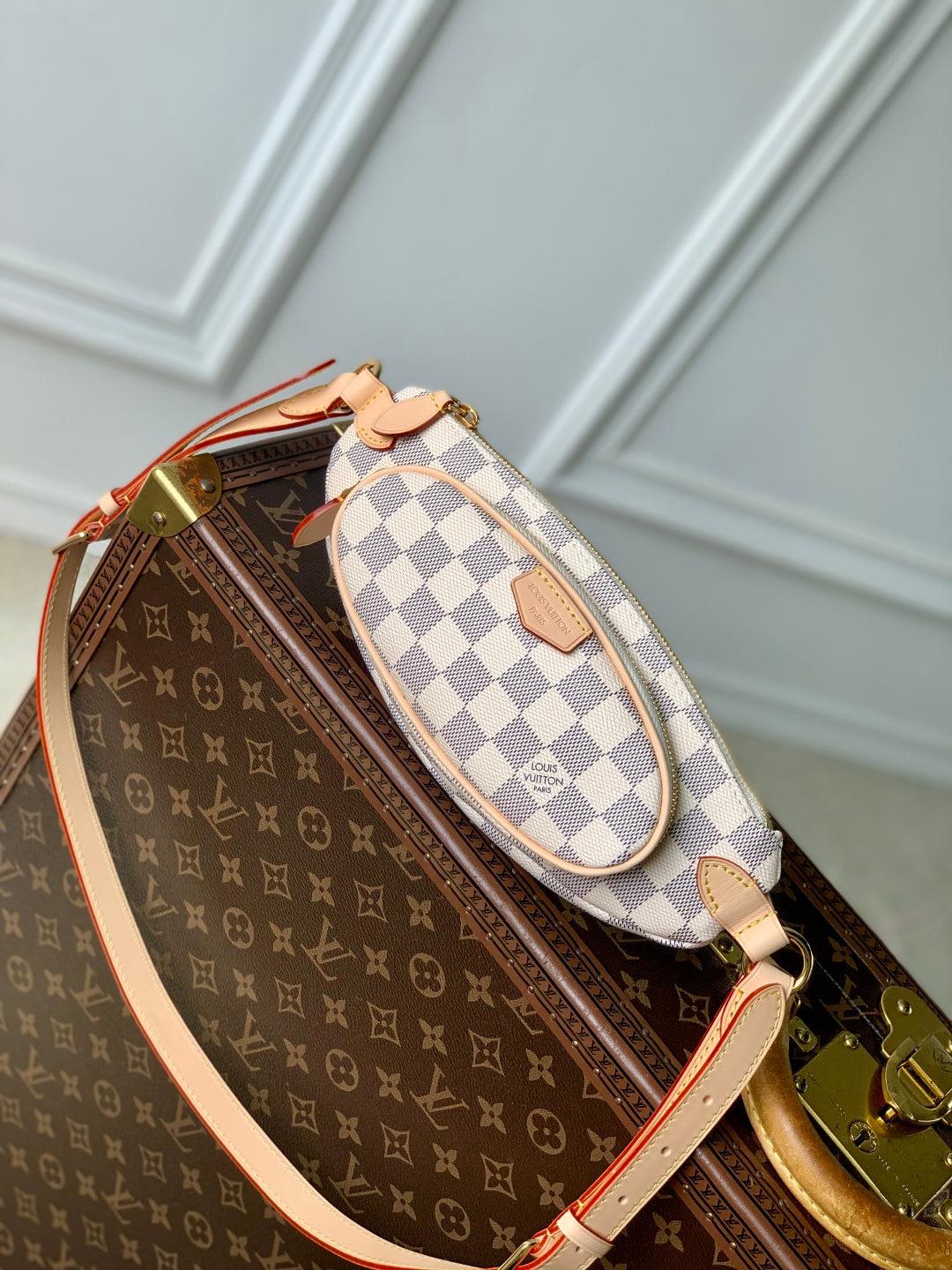 Louis Vuitton Keepit Belt Bag - Damier Azur Canvas