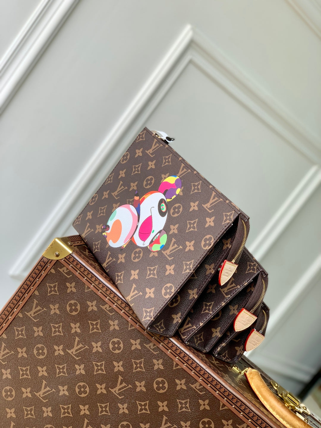 Louis Vuitton x Takashi Murakami Trio Toiletry Bag