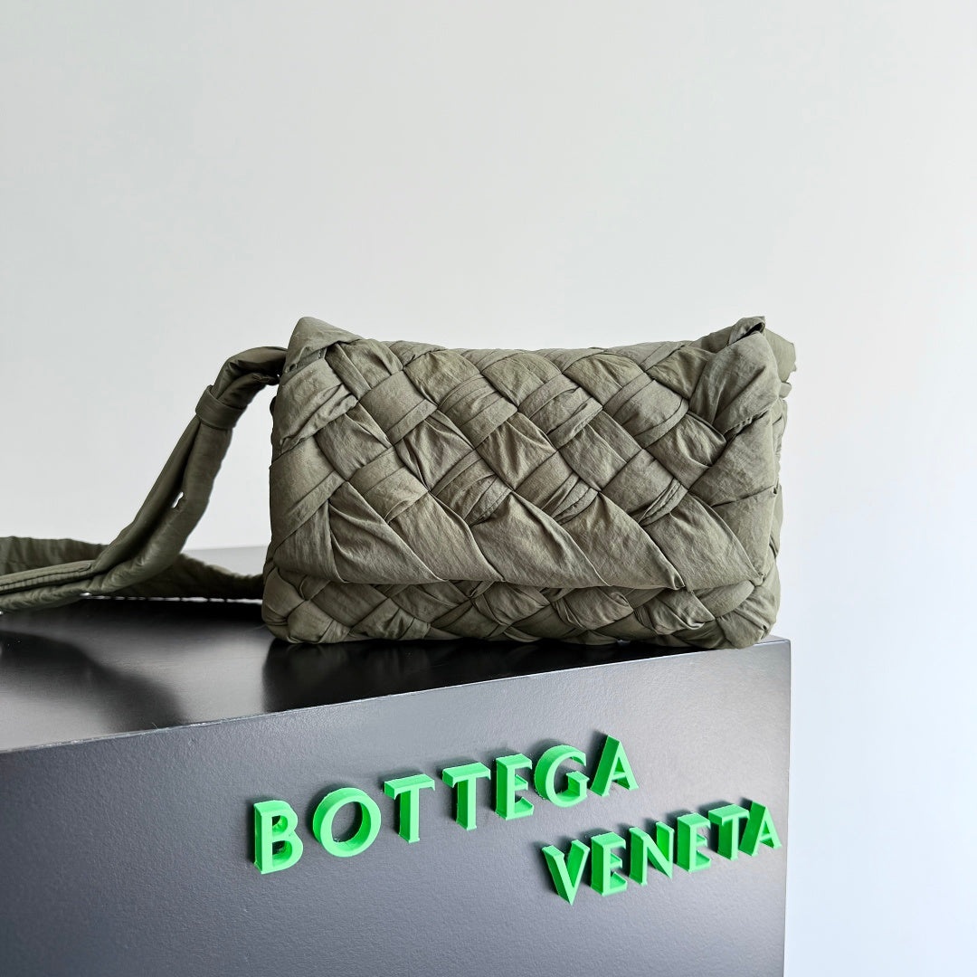 Bottega Veneta Small Rumple Messenger Crossbody Bag in Nylon