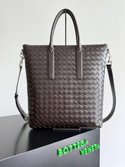 Bottega Veneta 2025 Intrecciato Woven Soft Briefcase for Men