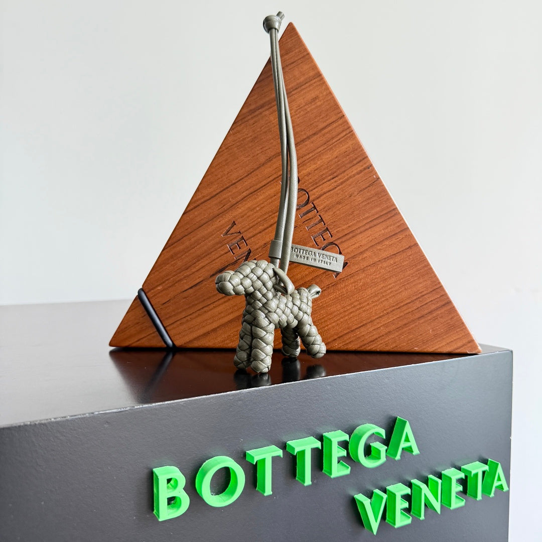 Bottega Veneta 2025 Braided Puppy Pendant