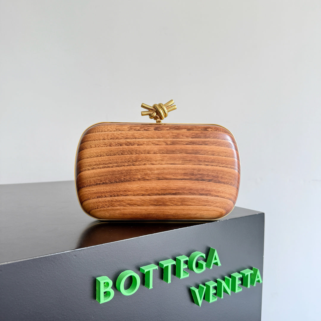 Bottega Veneta 2025 Maroon Kont Dinner Bag