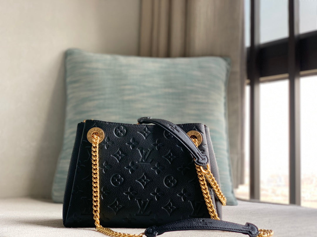 Louis Vuitton Surene BB Handbag in Black - Monogram Empreinte Leather