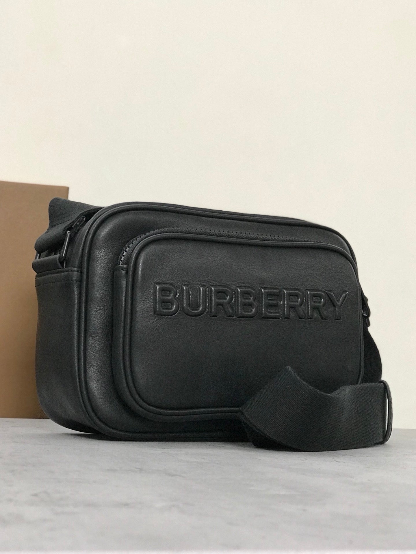 Luxury Italian Leather Cross-Body Camera Bag