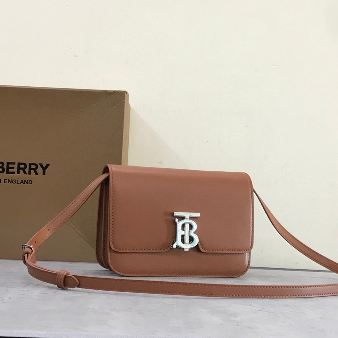 TB Exclusive Logo Lock Bag - Smooth Leather Crossbody