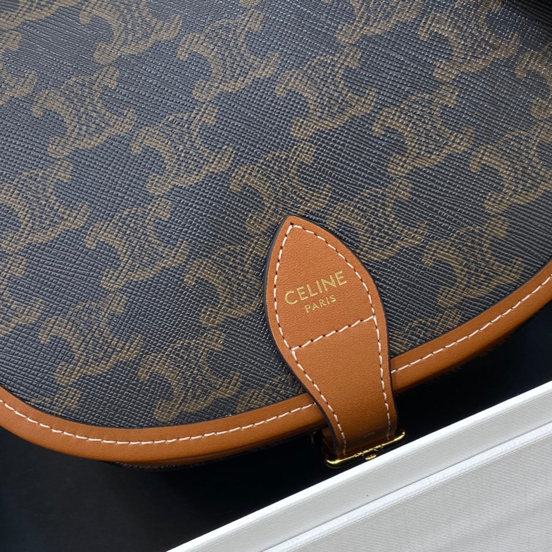 Celine Folco Triomphe Medium Canvas Handbag - 2021 Upgraded Version