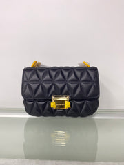 Small Black Sheepskin Chain Bag - Sloan Series