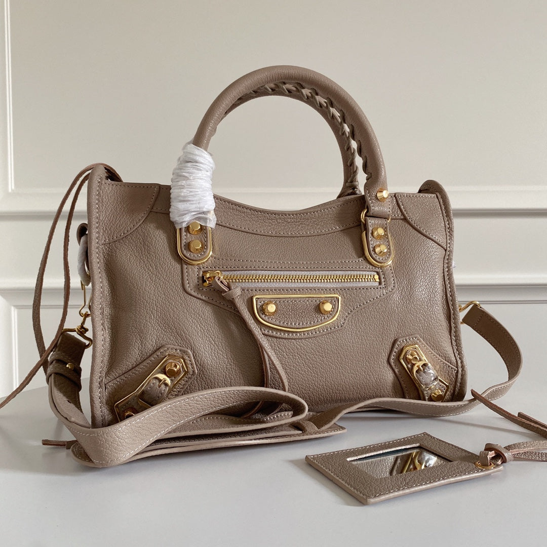 Luxury Italian Goatskin Motorcycle Bag - Balenciaga Inspired