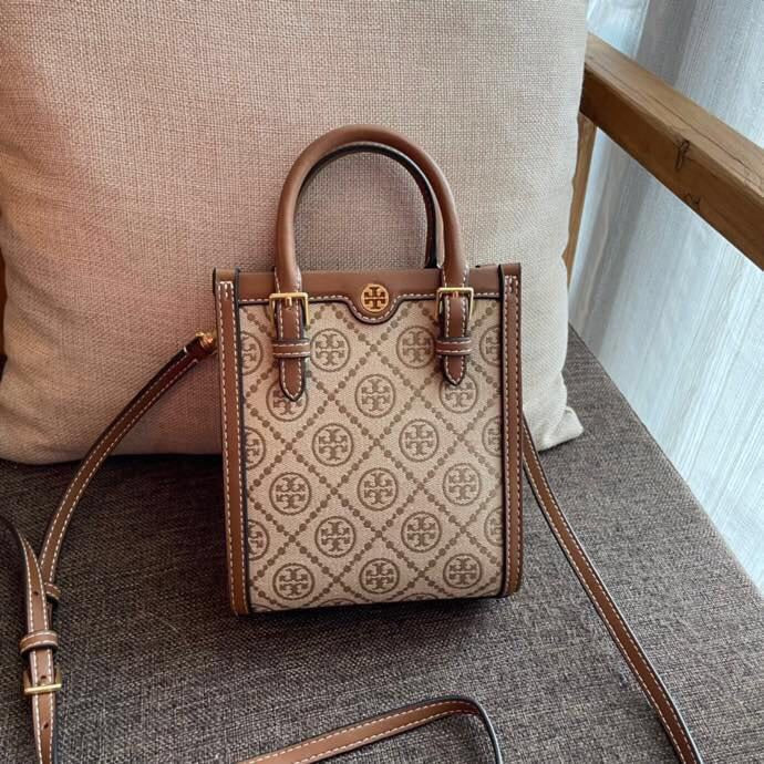 Tory Burch T Monogram Jacquard Mini Tote Bag
