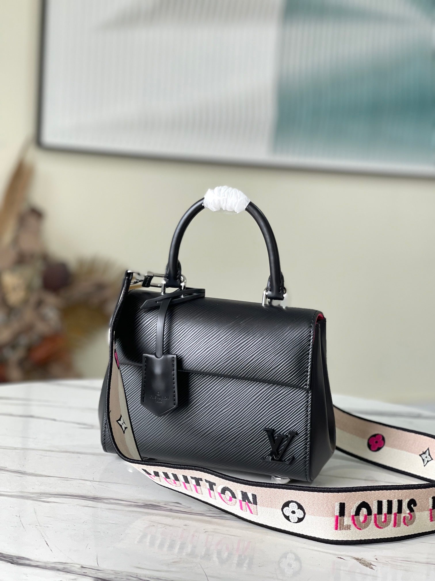 Cluny Mini Handbag in Black with Detachable Shoulder Straps
