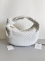 Botega Veneta Jodie Medium White Handbag