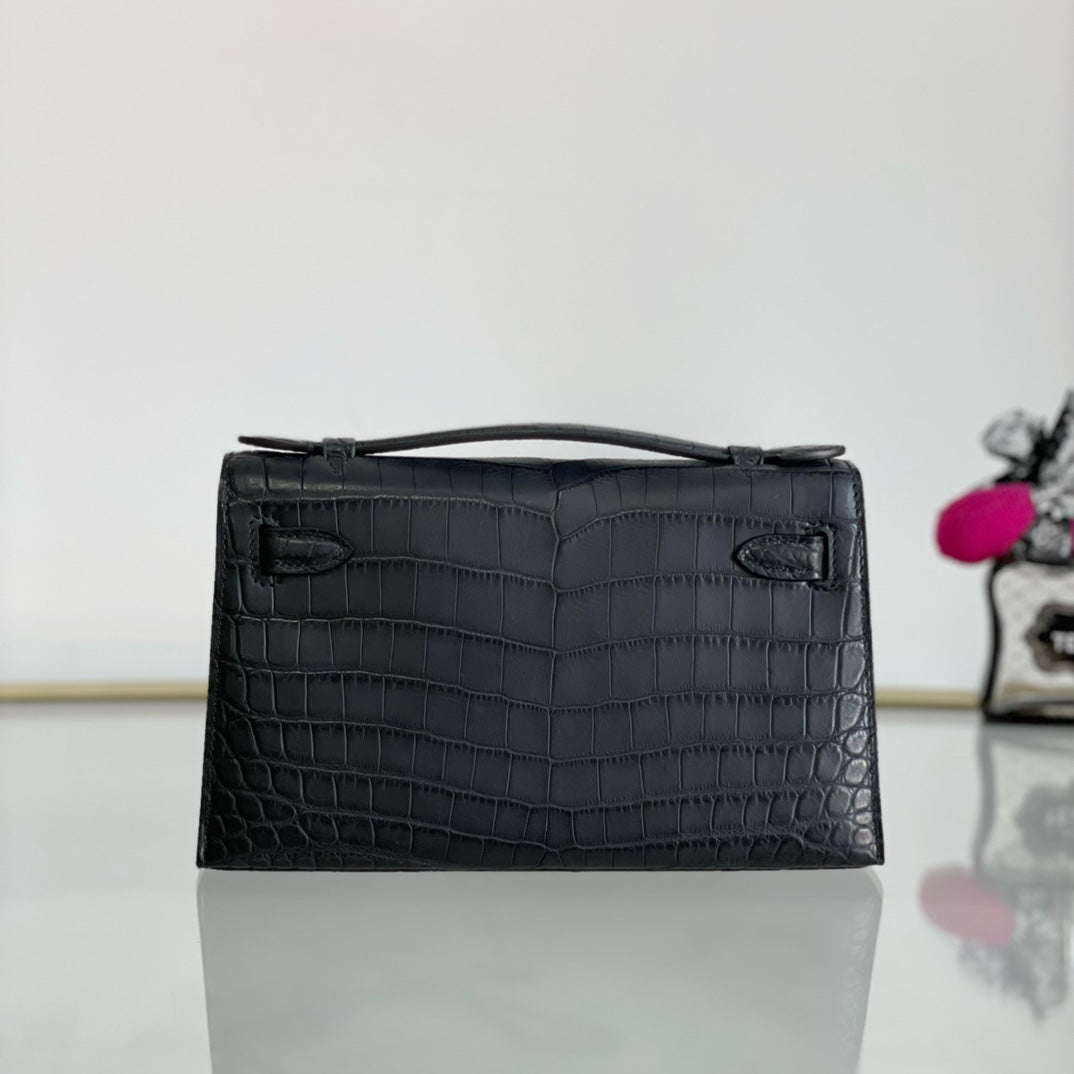 First Generation Matte Nile Belt - Black with Gold Buckle