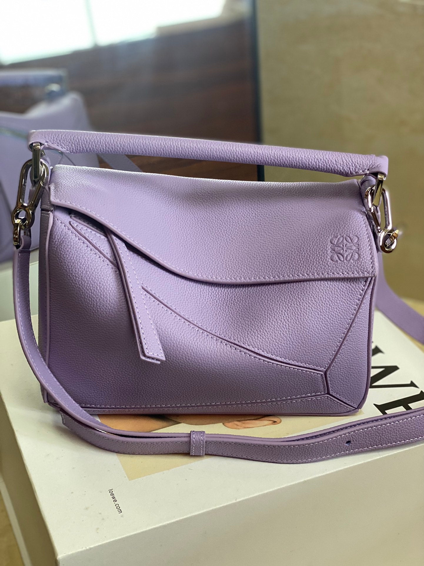 LOEWE Small Grained Cow Leather Puzzle Handbag - New Color