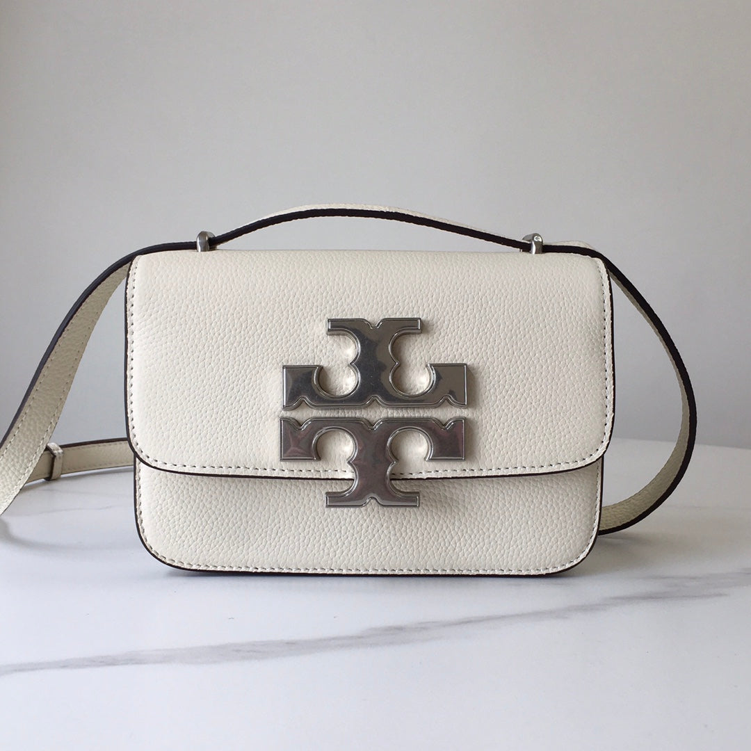 Tory Burch Eleanor Pebbled Leather Crossbody Bag