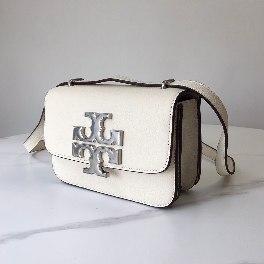 Tory Burch Eleanor Pebbled Leather Crossbody Bag