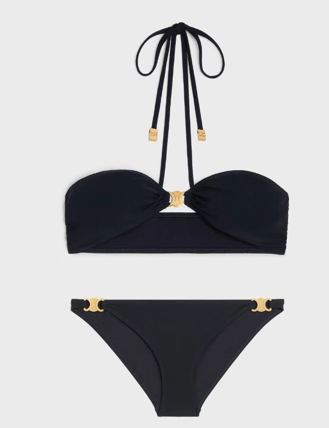 Custom Arc de Triomphe Metal Accented Lingerie Set