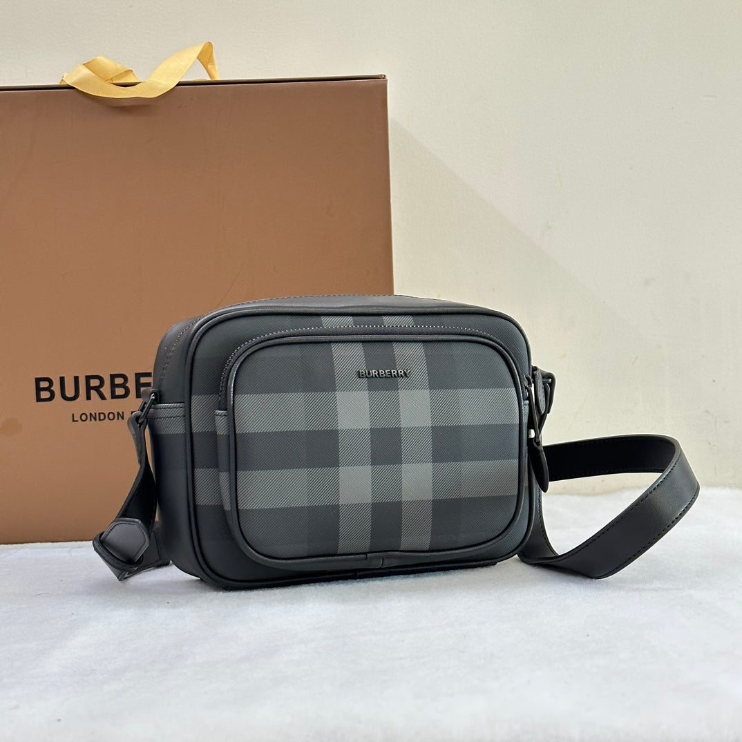 Sustainable Luxury Check Cross-Body Bag