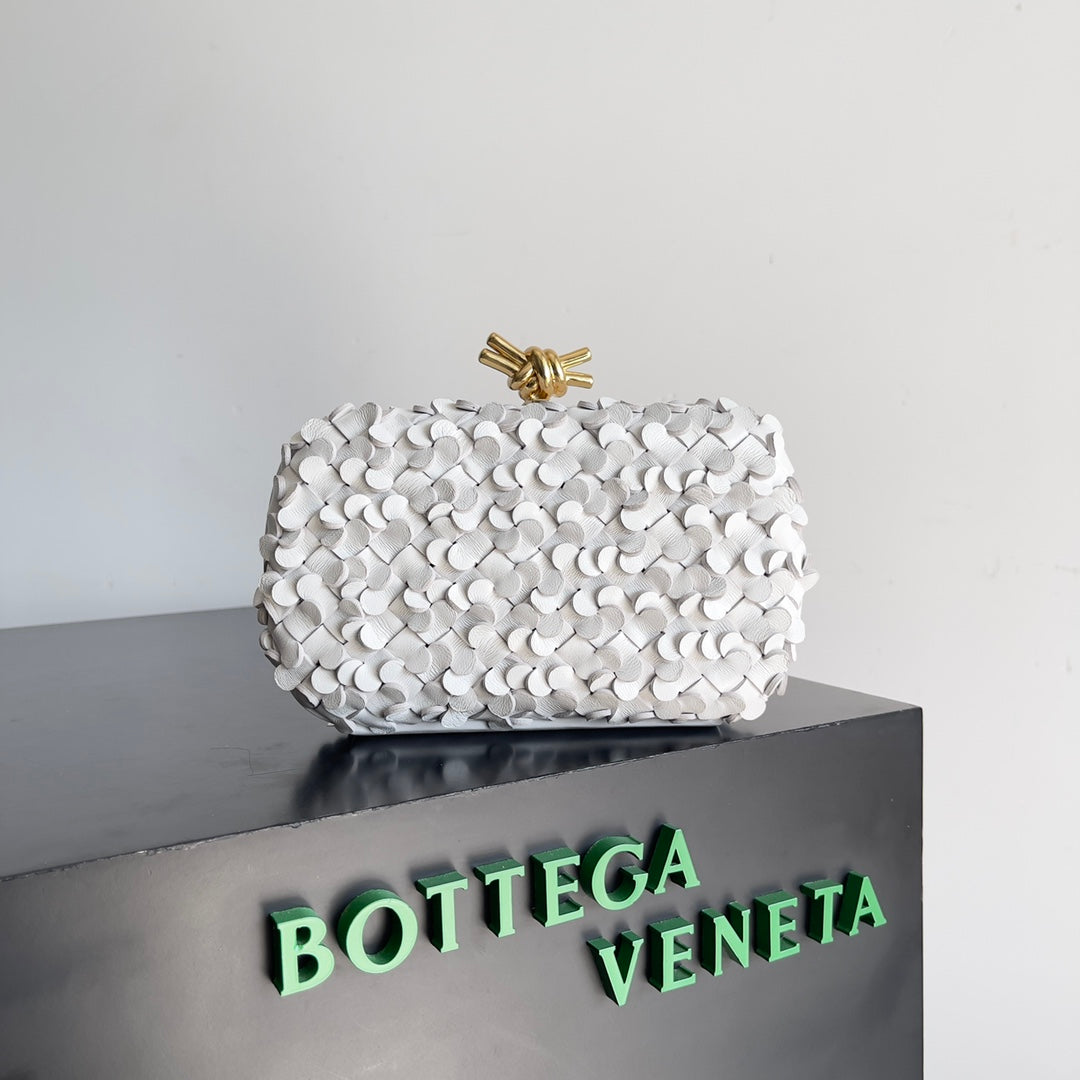 Bottega Veneta 24 Spring Petal Woven Evening Bag