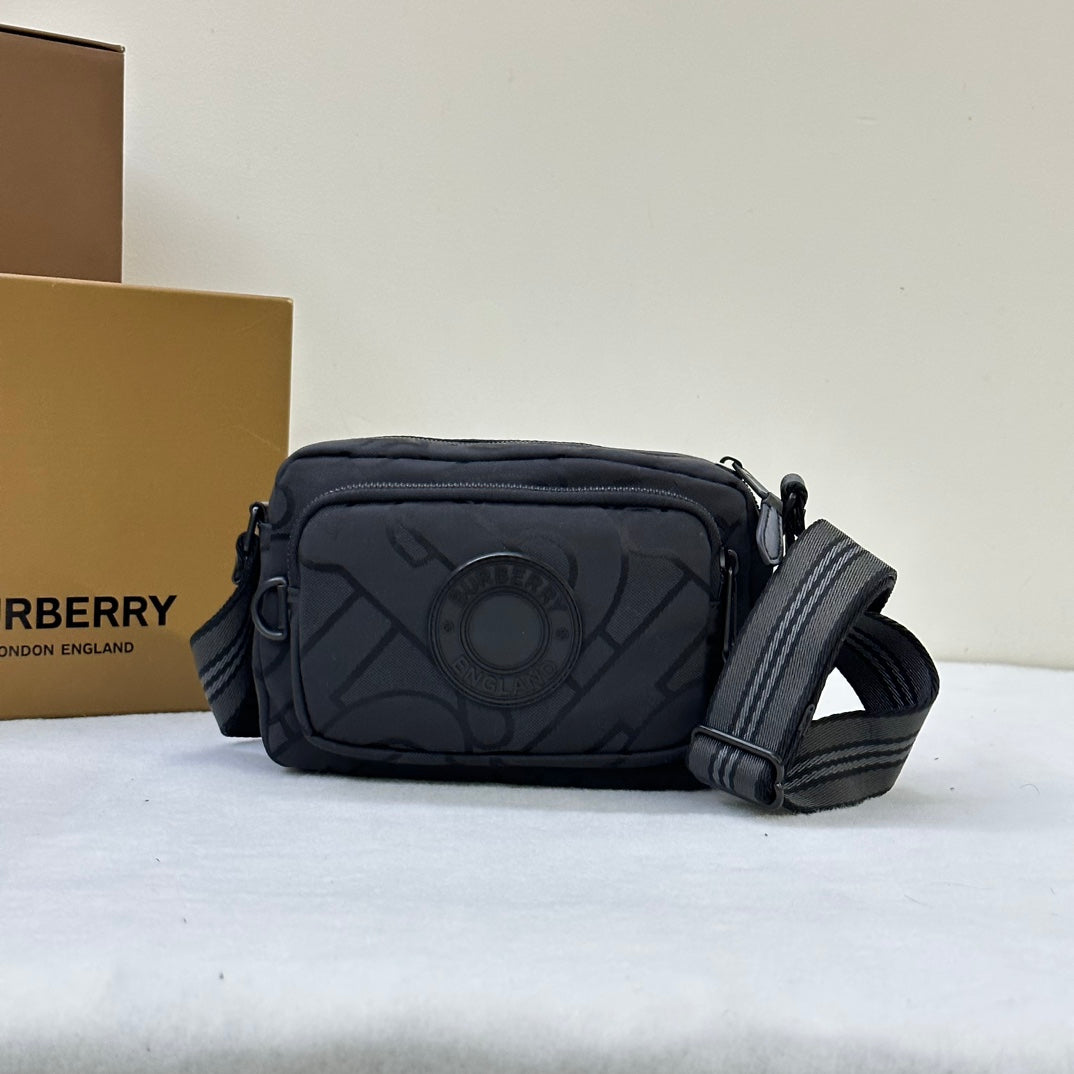 Luxury TB Logo Jacquard Crossbody Bag