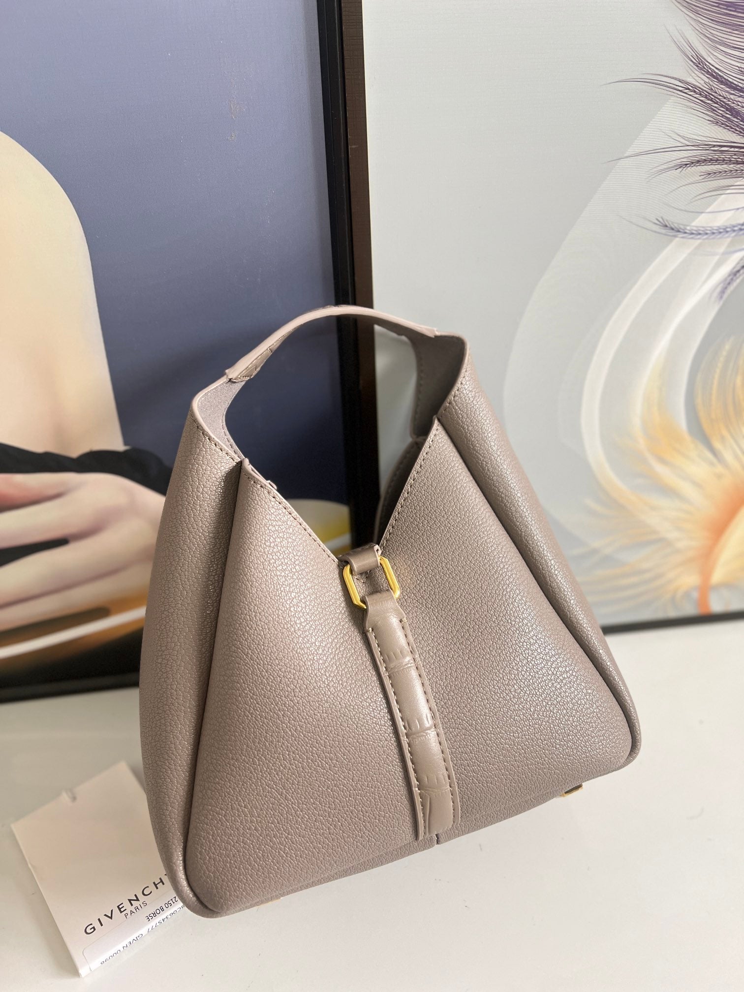 Givenchy G-Hobo Mini Handbag with Gold Finish Details