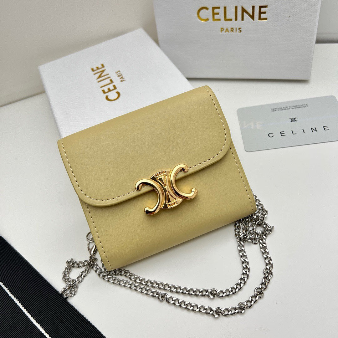 Celine Arc de Triomphe - Removable Chain Goose Yellow Bag