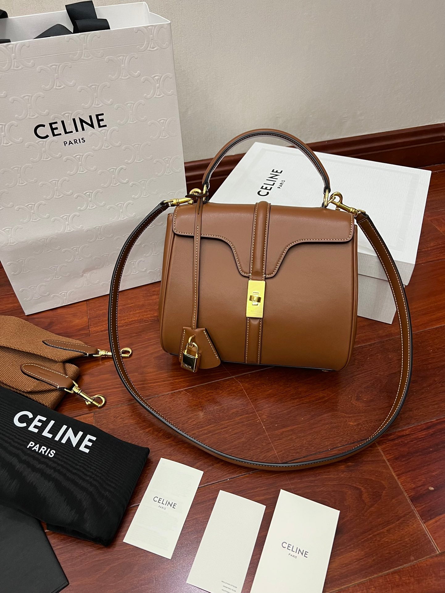 Celine "16" Handbag - Classic Parisian Elegance