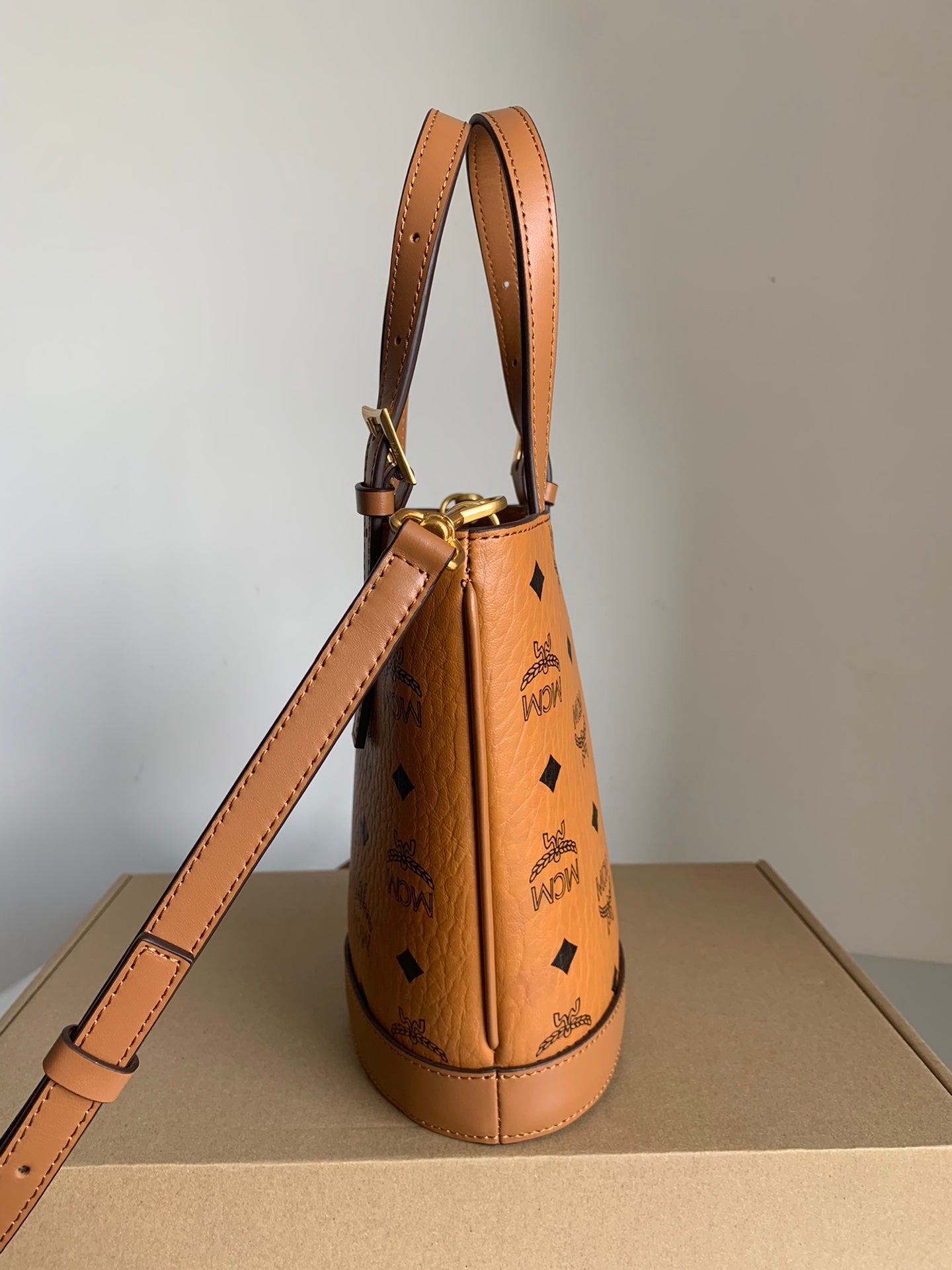 MCM Mini Leather Bucket Bag - Classic Style & Craftsmanship