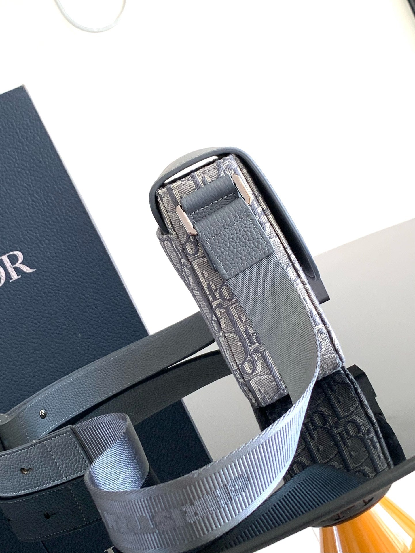 Christian Dior Oblique Print Saddle Messenger Bag