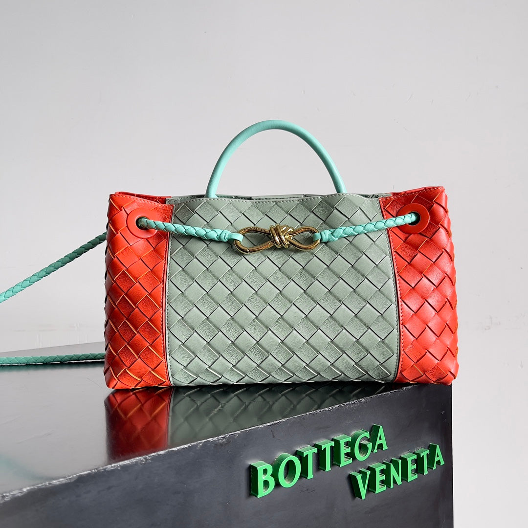 Bottega Veneta Andiamo Color Block Lambskin Bag