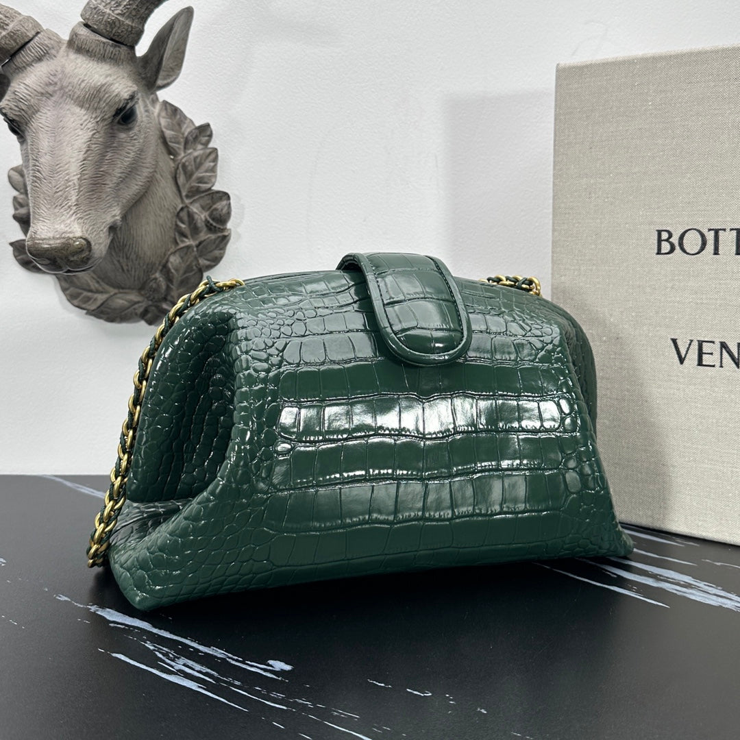 Luxurious BV Lauren Crocodile Leather Clutch