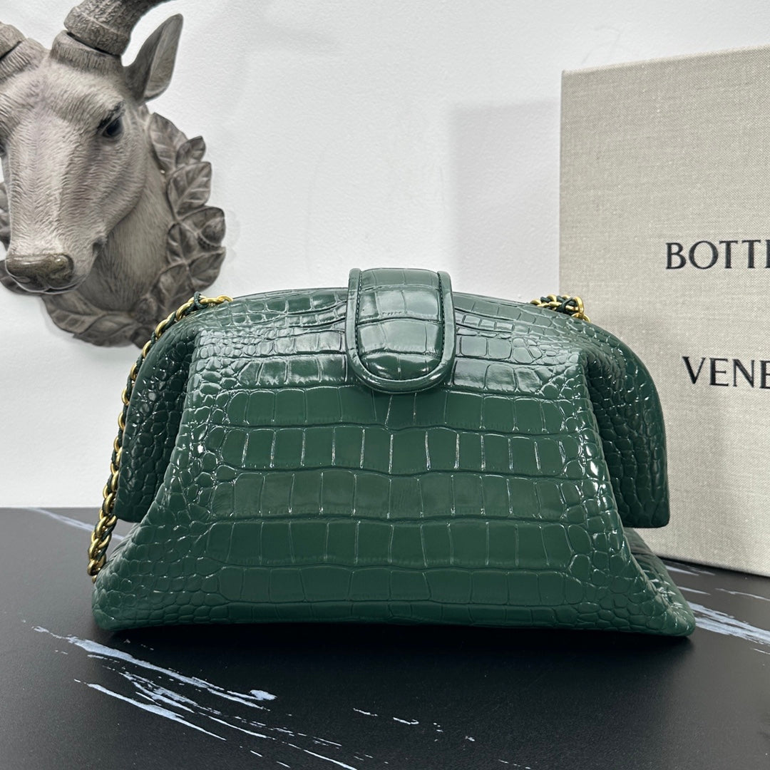 Luxurious BV Lauren Crocodile Leather Clutch