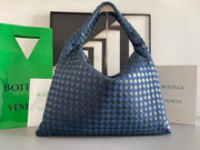 Large Woven Leather HOP Bag - Modern Minimalist Design
