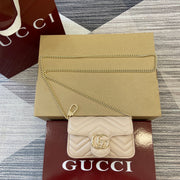 Gucci GG Marmont Super Mini Handbag in Light Pink