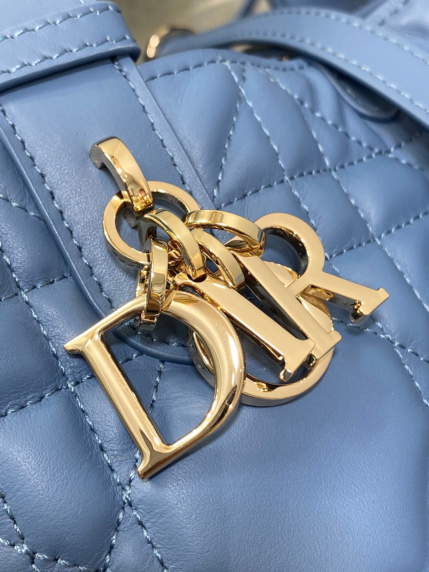 Dior Toujours Small Brick Cabinet Bag - Blue