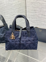 Dior Toujours Series Embossed Denim Mini Bag