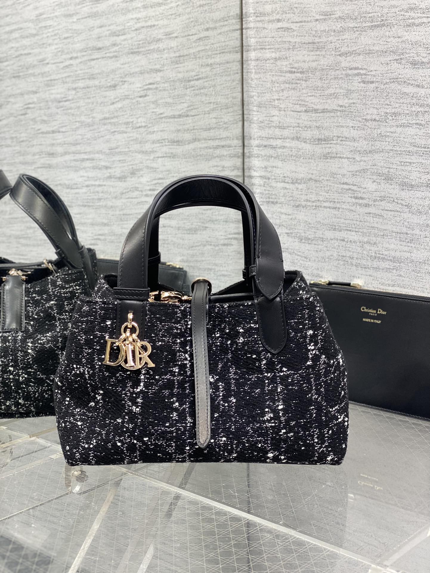 Dior Toujours Tweed Mini Bag â€“ Elegant Calfskin Design