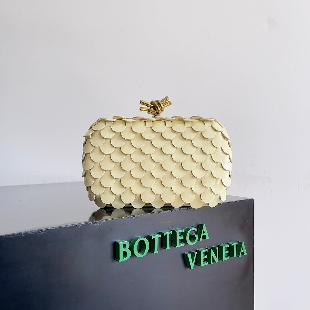 Bottega Veneta Woven Evening Bag - Handmade Luxury in 24k Gold