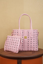 Soft Pink Double-Sided Shopping Bag by MCM Liz