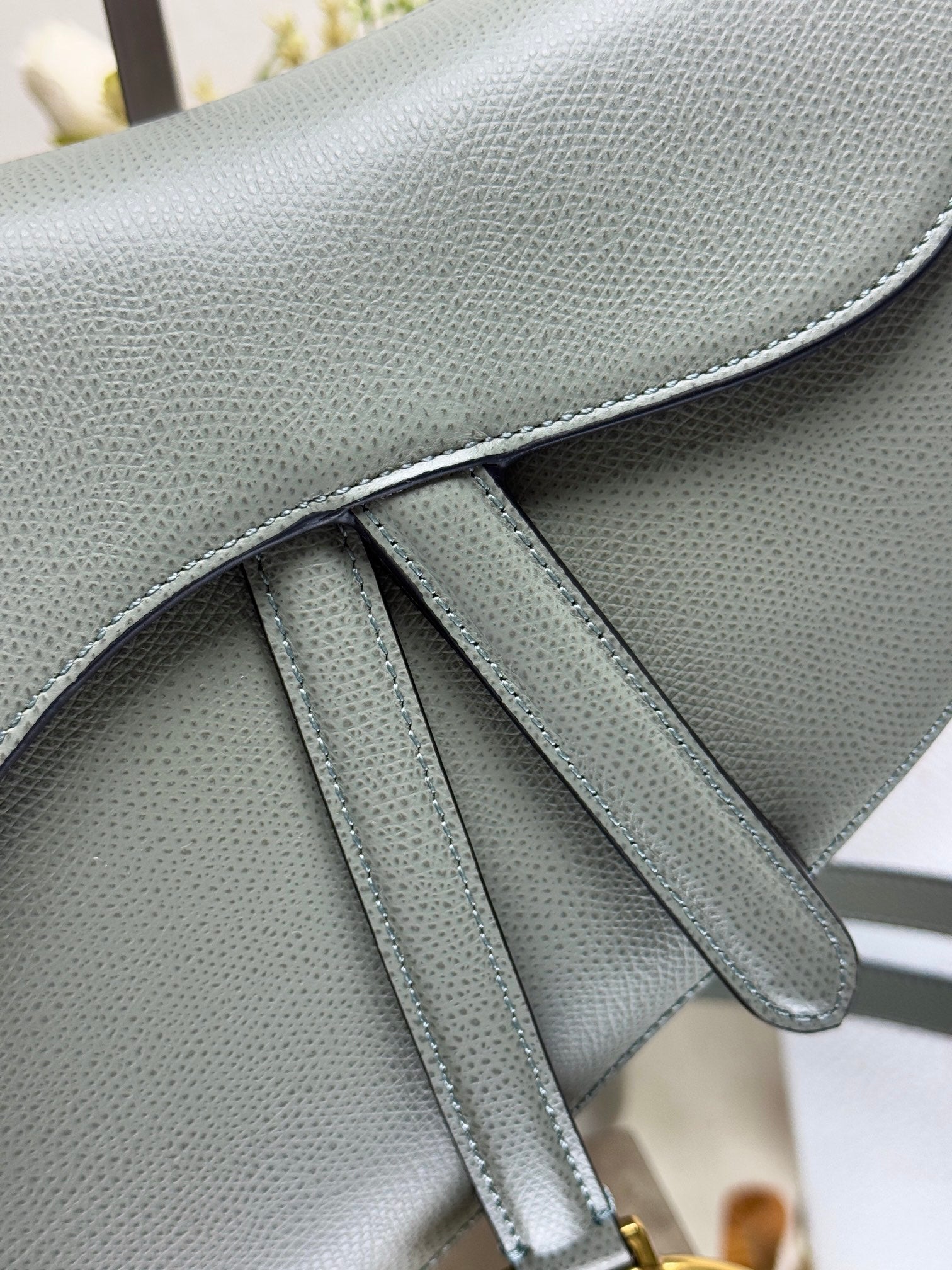 Dior Saddle Bag - Large Rock Gray Leather