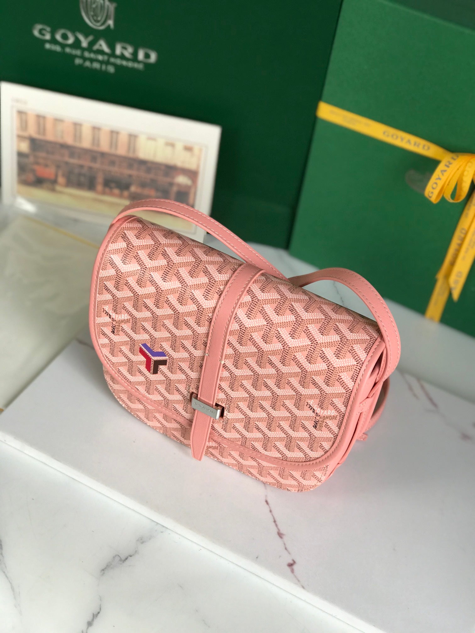 Goyard Belvedere II Silver Pink Bag